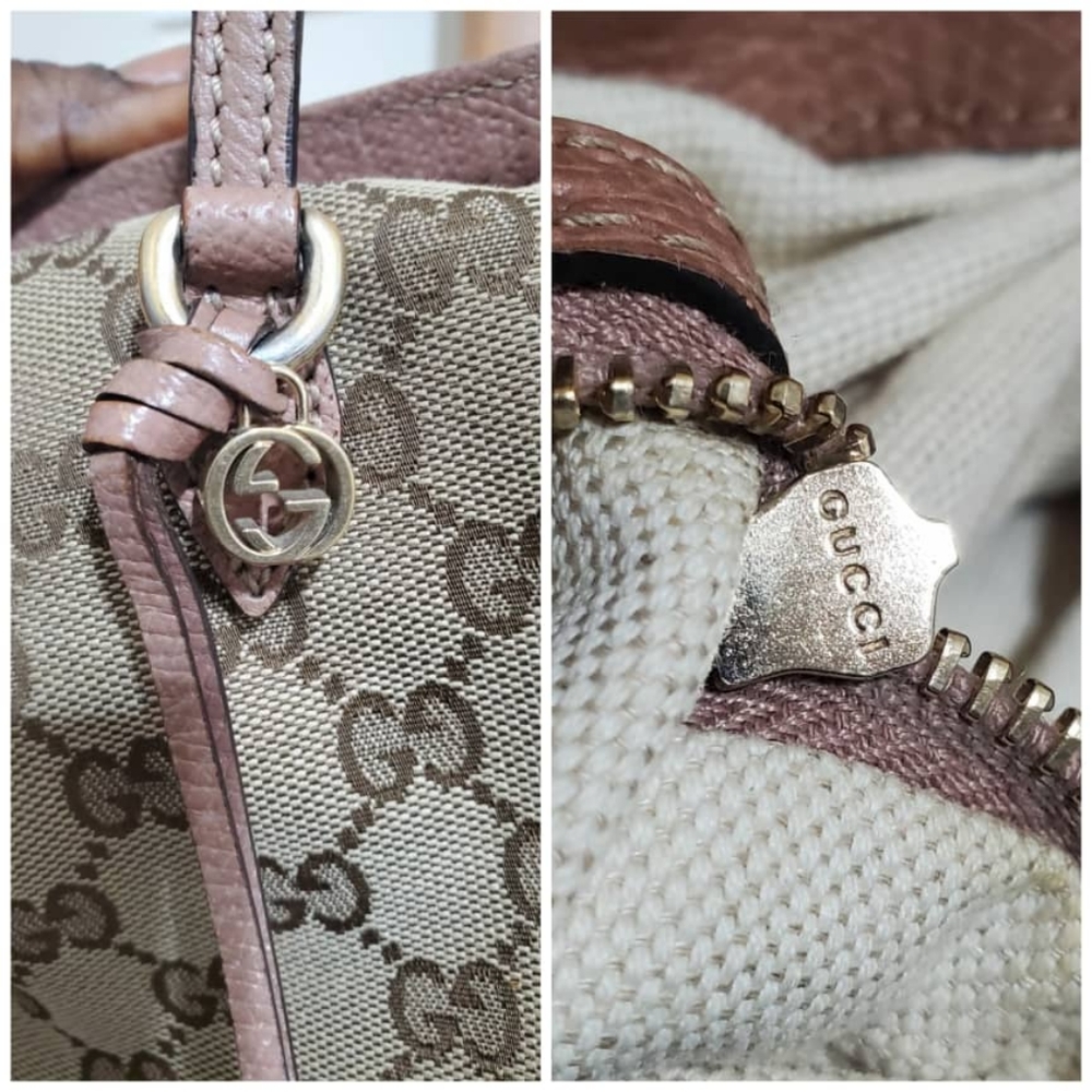 Authentic GUCCI Monogram Medium Bree Shoulder Bag - Picture 7 of 12